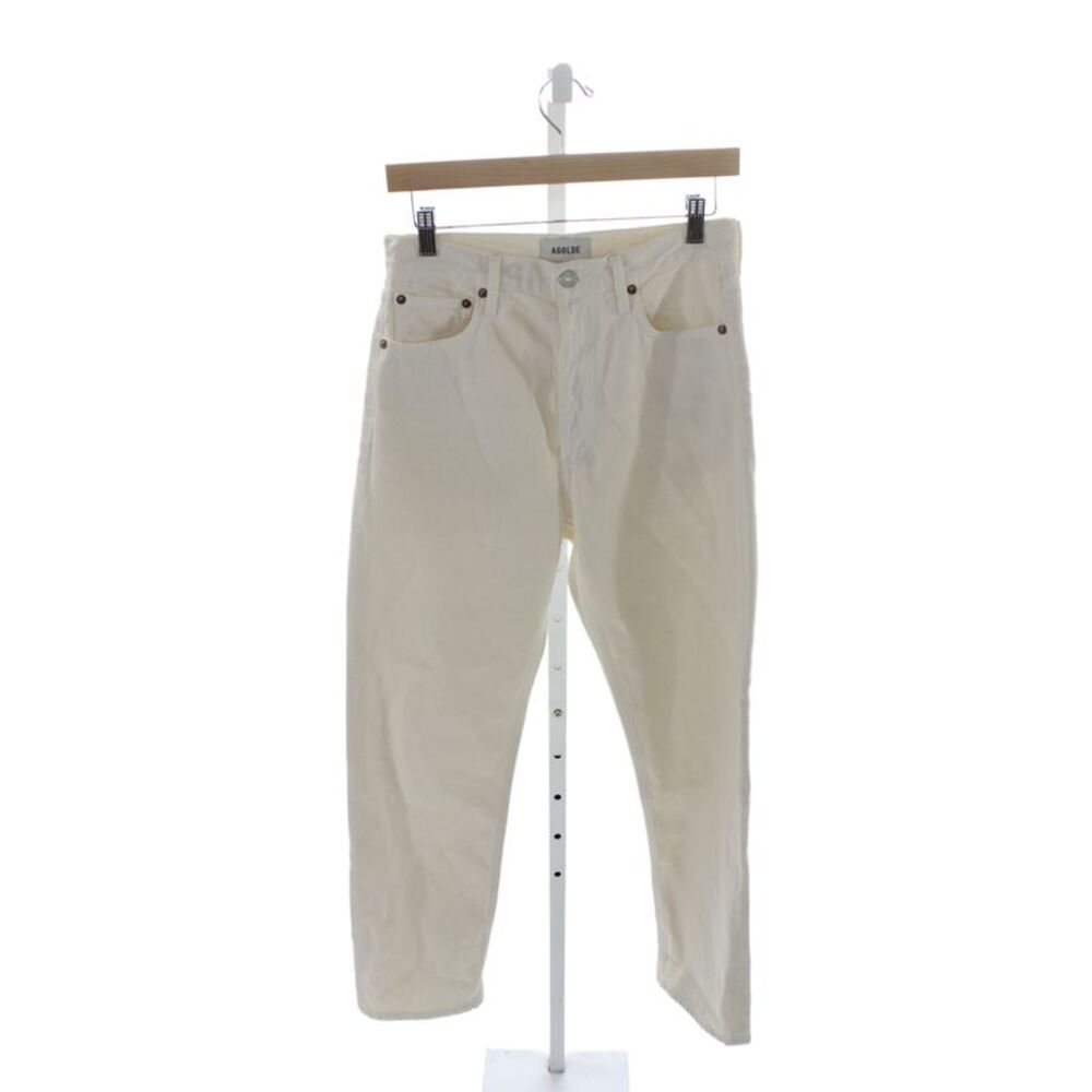Agolde Women Ivory Straight Jeans Size 25